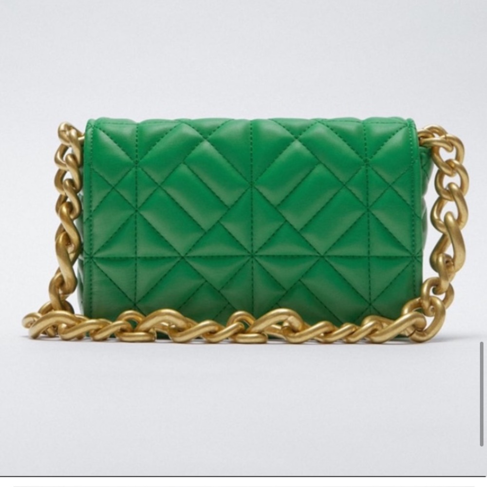 Zara quilted chain bag
